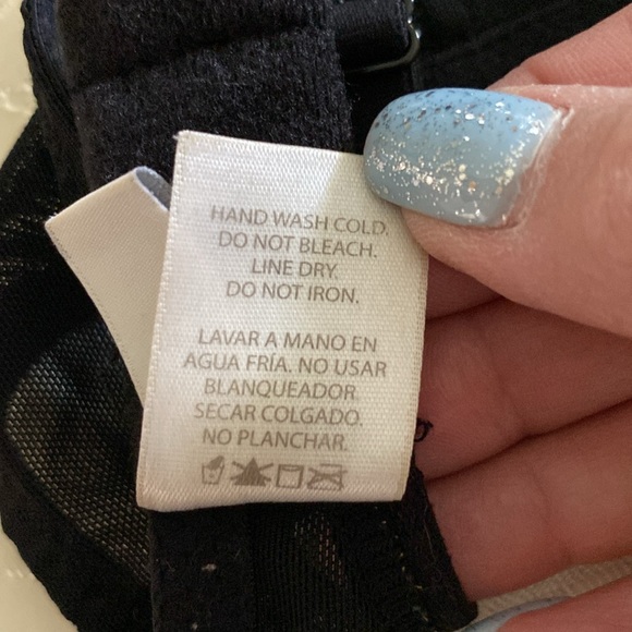 Jessica Simpson padded push up plunge black lace on white bra, underwire 34B - Picture 11 of 14